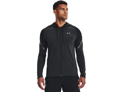 UNDER ARMOUR Herren Langarm Rush FZ Hoodie Schwarz