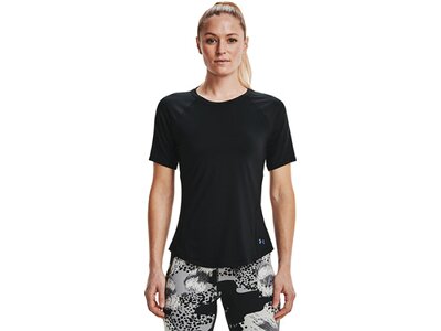 UNDER ARMOUR Damen Kurzarm Rush SS Schwarz