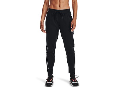 UNDER ARMOUR Damen Sporthose UA RUSH TRICOT PANT Schwarz