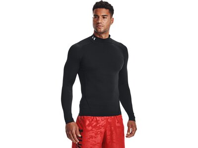 UNDER ARMOUR Herren Langarm HG Armour Comp Mock LS Schwarz