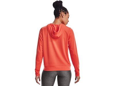 UNDER ARMOUR Damen Langarm Rival Terry FZ Hoodie Rot