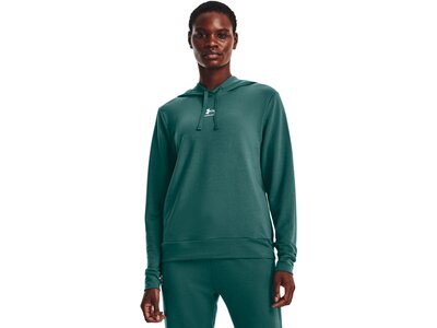 UNDER ARMOUR Damen Langarm Rival Terry Hoodie Blau