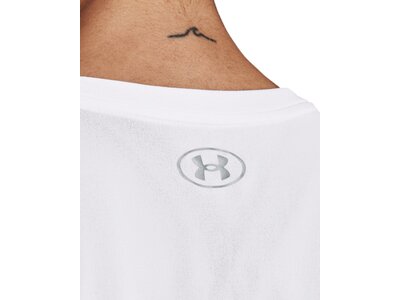 UNDER ARMOUR Damen Kurzarm Tech Solid Logo Arch SSC Weiß