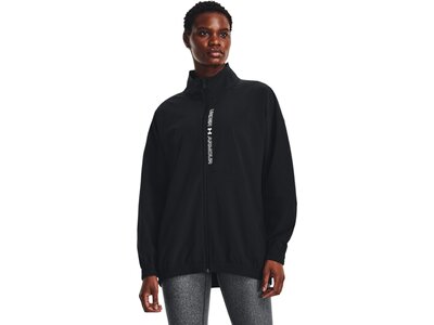 UNDER ARMOUR Damen Jacke WOVEN FZ OVERSIZED JACKET Schwarz