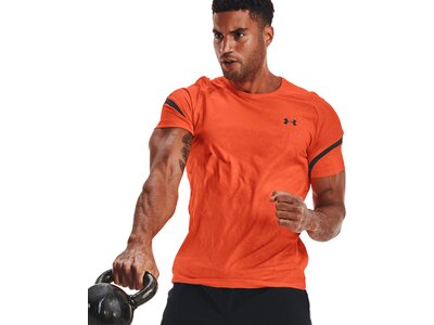 UNDER ARMOUR Herren Kurzarm Rush 2.0 Emboss SS Orange