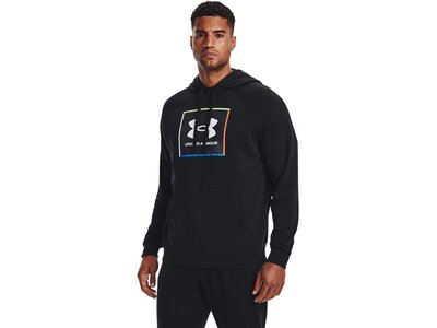 UNDER ARMOUR Herren Langarm Rival Flc Graphic Hoodie Schwarz