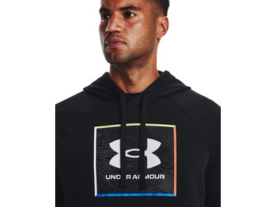 UNDER ARMOUR Herren Langarm Rival Flc Graphic Hoodie Schwarz