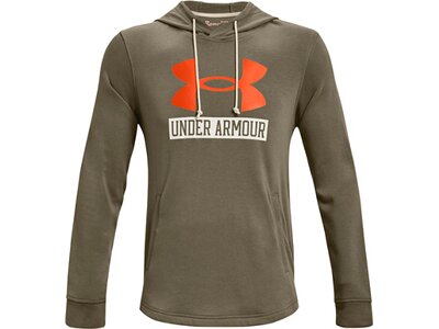 UNDER ARMOUR Herren Langarm Rival Terry Logo Hoodie Grün