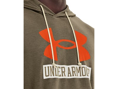 UNDER ARMOUR Herren Langarm Rival Terry Logo Hoodie Grün