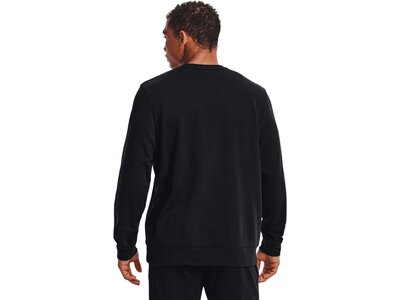 UNDER ARMOUR Herren Langarm Rival Terry Logo Crew Schwarz