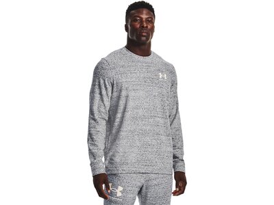 UNDER ARMOUR Herren Langarm Rival Terry LC Crew Weiß