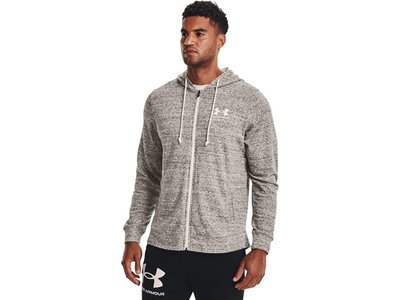 UNDER ARMOUR Herren Langarm RIVAL TERRY LC FZ Weiß