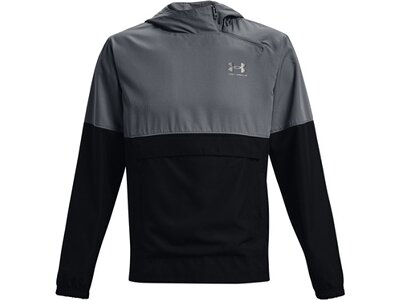 UNDER ARMOUR Herren Langarm WOVEN ASYM ZIP PULLOVER Grau