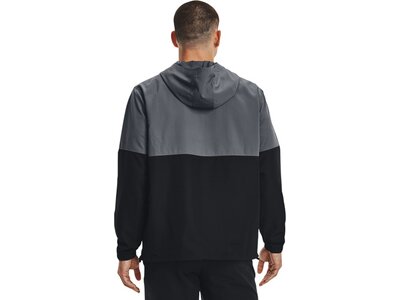 UNDER ARMOUR Herren Langarm WOVEN ASYM ZIP PULLOVER Grau