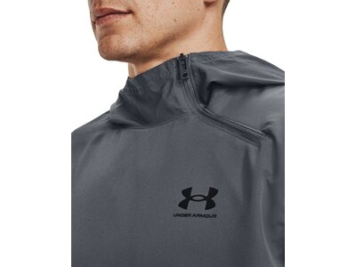 UNDER ARMOUR Herren Langarm WOVEN ASYM ZIP PULLOVER Grau