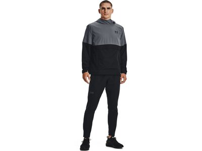 UNDER ARMOUR Herren Langarm WOVEN ASYM ZIP PULLOVER Grau