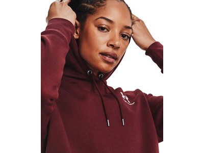 UNDER ARMOUR Damen Kapuzensweat ESSENTIAL FLEECE HOODIE Rot