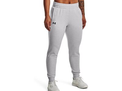 UNDER ARMOUR Damen Sporthose ARMOUR FLEECE JOGGER Silber