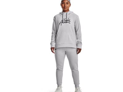 UNDER ARMOUR Damen Sporthose ARMOUR FLEECE JOGGER Silber