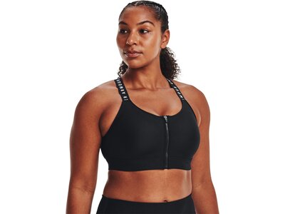 UNDER ARMOUR Damen BH UA INFINITY HIGH BRA ZIP Schwarz