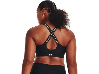 UNDER ARMOUR Damen BH UA INFINITY HIGH BRA ZIP Schwarz