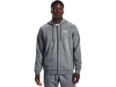 UNDER ARMOUR Herren Kapuzensweat UA ESSENTIAL FLEECE FZ HOOD Grau