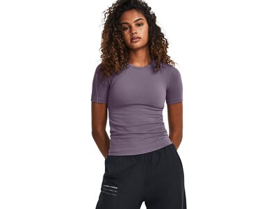 UNDER ARMOUR Damen Shirt UA RUSH SEAMLESS SS Lila