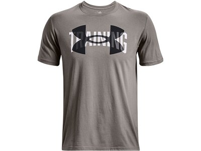 UNDER ARMOUR Herren Shirt UA TRAINING OVERLAY SS Grau