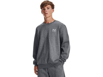 UNDER ARMOUR Herren Sweatshirt UA ESSENTIAL FLEECE CREW Grau
