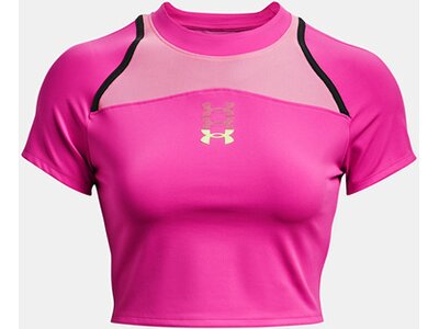 UNDER ARMOUR Damen T-Shirt UA RUN ANYWHERE CROP SS Pink