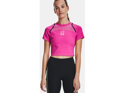 UNDER ARMOUR Damen T-Shirt UA RUN ANYWHERE CROP SS Pink