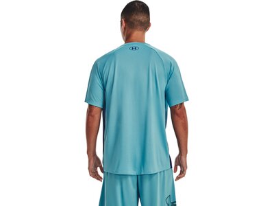 UNDER ARMOUR Herren Shirt UA TECH FADE SS Blau