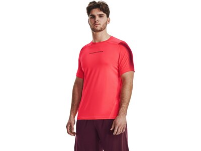 UNDER ARMOUR Herren Shirt UA HG ARMOUR NOV FITTED SS Rot