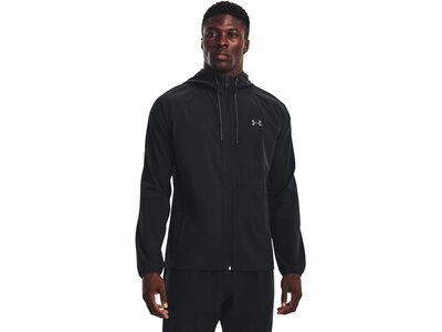 UNDER ARMOUR Herren Kapuzensweat UA Stretch Woven Windbreaker Schwarz