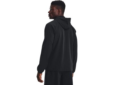 UNDER ARMOUR Herren Kapuzensweat UA Stretch Woven Windbreaker Schwarz