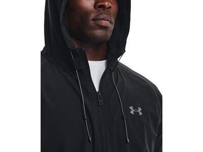 UNDER ARMOUR Herren Kapuzensweat UA Stretch Woven Windbreaker Schwarz