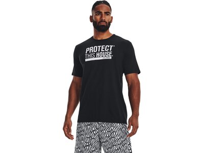 UNDER ARMOUR Herren Shirt UA PROTECT THIS HOUSE SS Schwarz