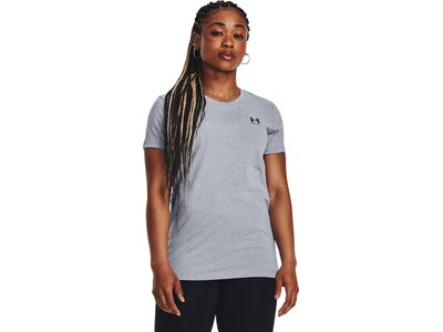 UNDER ARMOUR Damen Shirt UA W SPORTSTYLE LC SS Silber