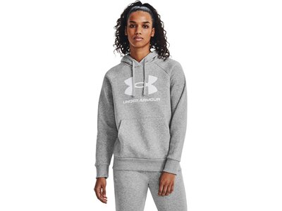 UNDER ARMOUR Damen Kapuzensweat UA RIVAL FLEECE BIG LOGO HDY Silber