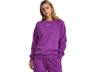 UNDER ARMOUR Damen Sweatshirt UA RIVAL FLEECE CREW Lila