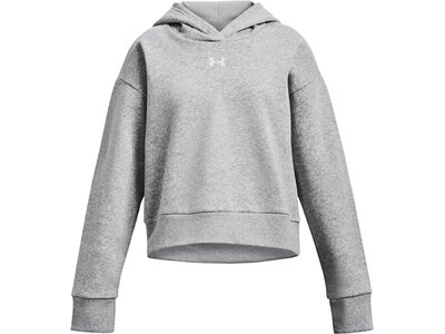 UNDER ARMOUR Kinder Kapuzensweat UA RIVAL FLEECE CROP HOODIE Silber