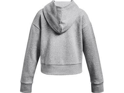 UNDER ARMOUR Kinder Kapuzensweat UA RIVAL FLEECE CROP HOODIE Silber