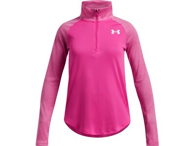 UNDER ARMOUR Kinder Sweatshirt UA TECH GRAPHIC 1/2 ZIP Pink