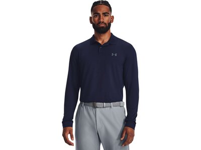 UNDER ARMOUR Herren Sweatshirt UA PERFORMANCE 3.0 LS POLO Blau