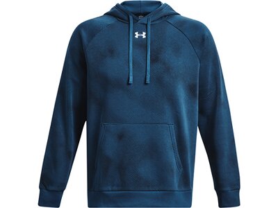 UNDER ARMOUR Herren Kapuzensweat UA RIVAL FLEECE PRINTED HD Blau