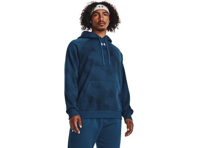 UNDER ARMOUR Herren Kapuzensweat UA RIVAL FLEECE PRINTED HD Blau