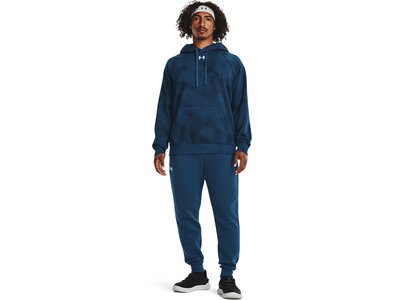 UNDER ARMOUR Herren Kapuzensweat UA RIVAL FLEECE PRINTED HD Blau