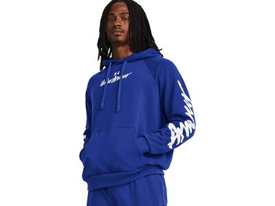 UNDER ARMOUR Herren Kapuzensweat UA RIVAL FLEECE GRAPHIC HD Blau