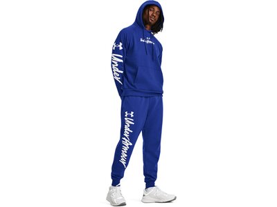 UNDER ARMOUR Herren Kapuzensweat UA RIVAL FLEECE GRAPHIC HD Blau