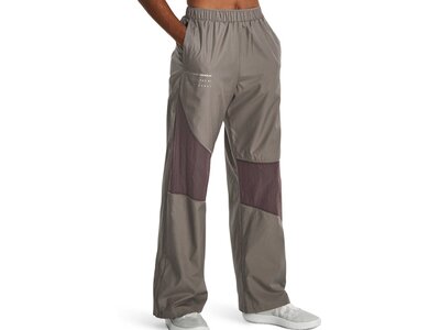 UNDER ARMOUR Damen Sporthose UA RUSH WOVEN NOVELTY PANT Braun